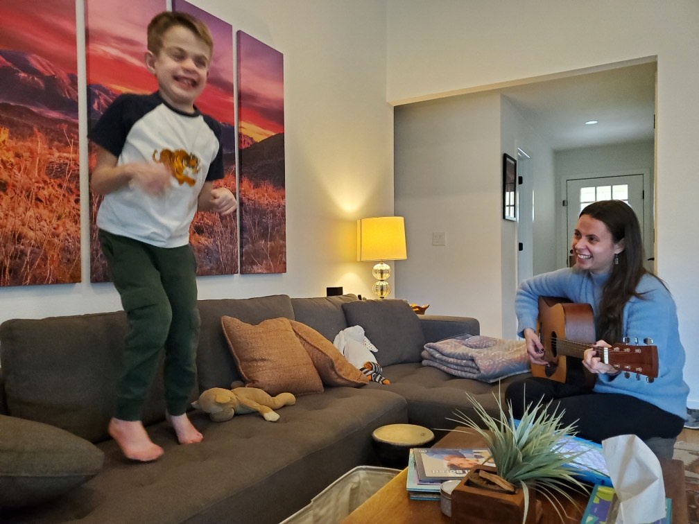 Music therapy session